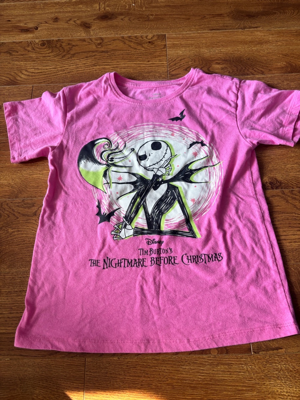 Disney Pink The Nightmare Before Christmas Jack Skellington graphic Tee size M